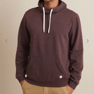 Marine Layer Cowlneck Pullover Hoodie in Cabernet